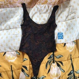 NWT Mesh free people bodysuit